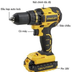 Máy khoan dùng pin Stanley SBD201D2K-B1 4 may khoan van vit dung pin stanley sbd201d2k nd