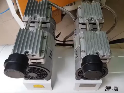 Máy nén khí không dầu Pegasus TM-OF750x2-70L 2HP