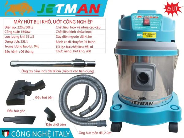 Máy hút bụi công nghiệp Jetman 25L HB-25 7 May hut bui cong nghiep Jetman 25L HB 25 2