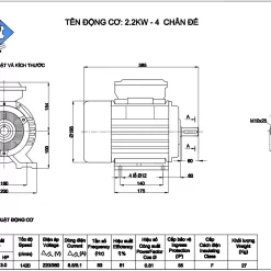 Mo to 3 pha 2 2 kw 1400