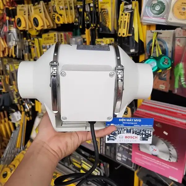 Quạt thông gió nối ống phi 100 8 Quạt thông gió nối ống phi 100