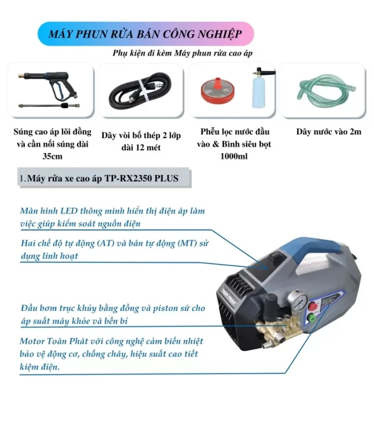 Máy xịt rửa xe TP-RX2350 Plus